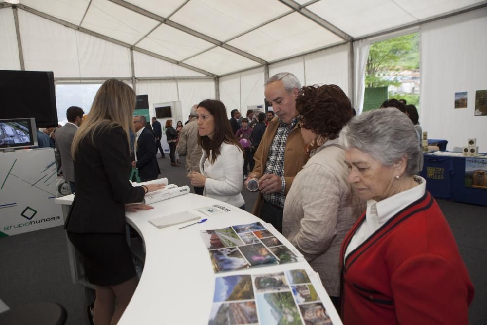 Inauguración de la feria de turismo minero en el pozo Sotón de Hunosa