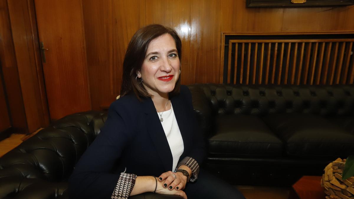 La vicealcaldesa Sara Fernández, en su despacho.