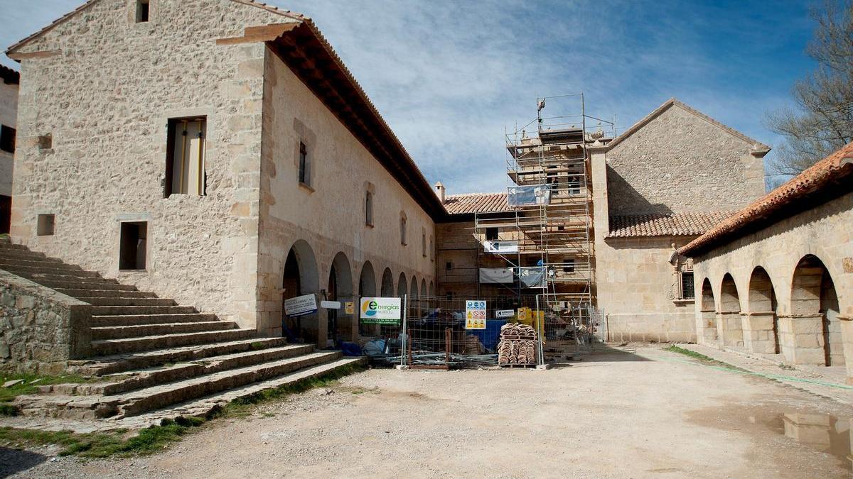 Foto de archivo de las obras en el santuario de Sant Joan de Penyagolosa.