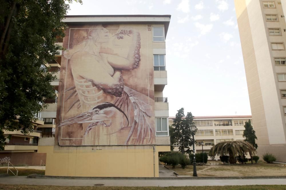 Así lucen los nuevos murales urbanos de Vigo