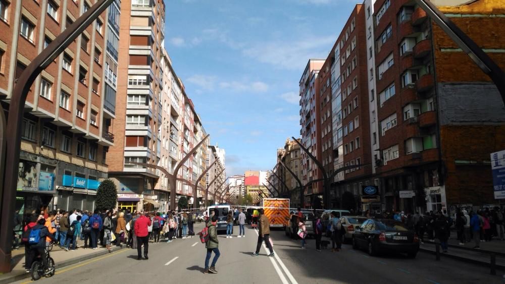 Atraco banco en Gijón.