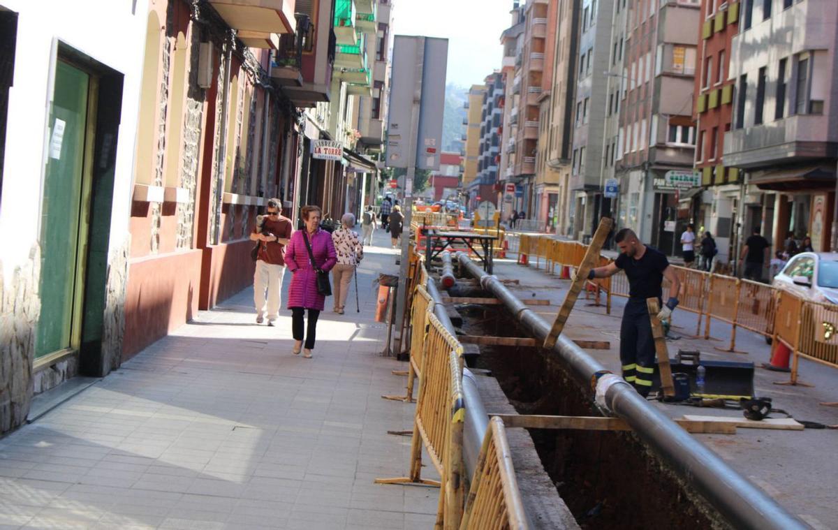 Los trabajos que afectan a la calle Martínez de Vega. | A. VELASCO
