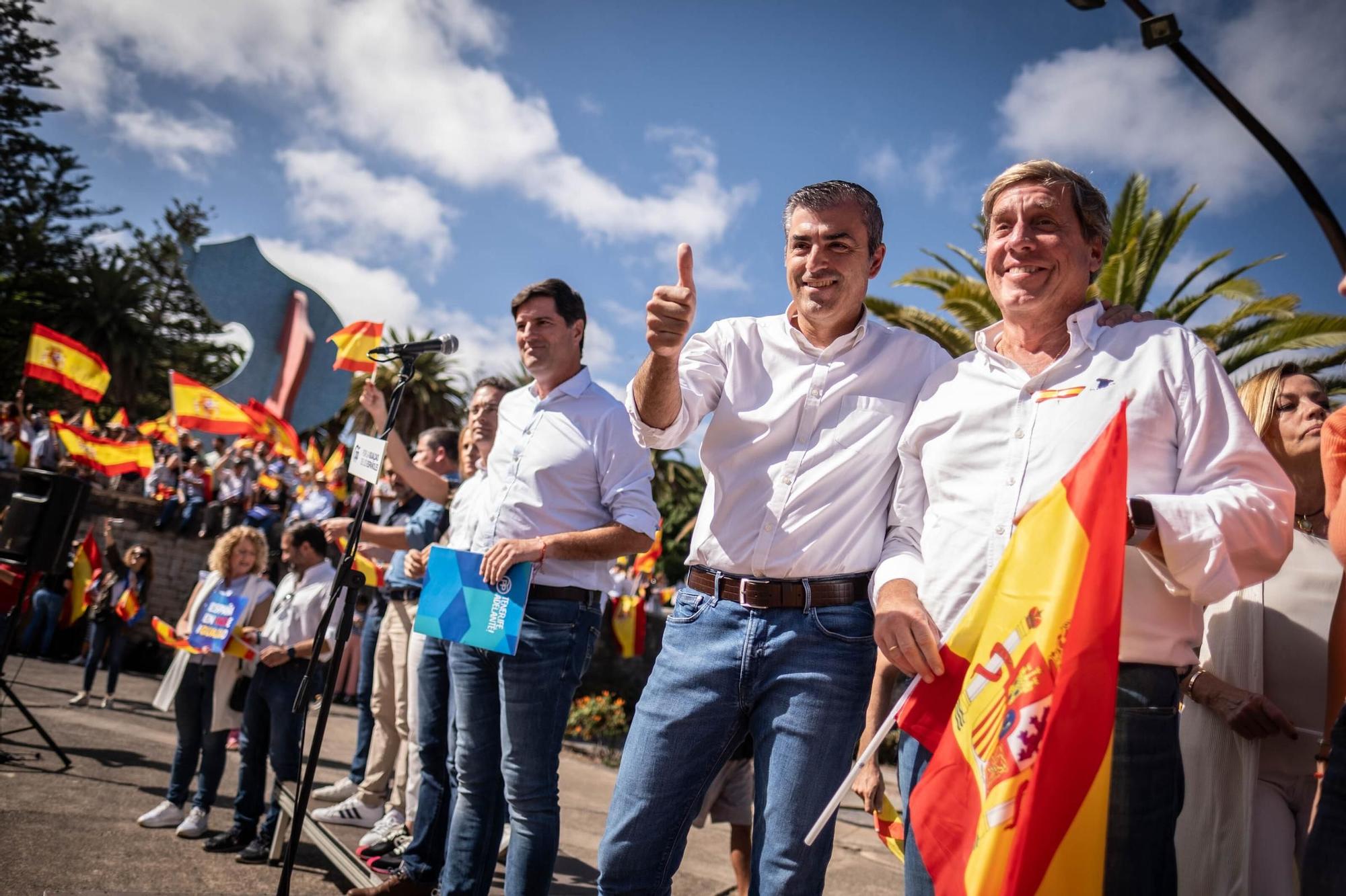 Manifestación contra la ley de amnistía en Santa Cruz de Tenerife