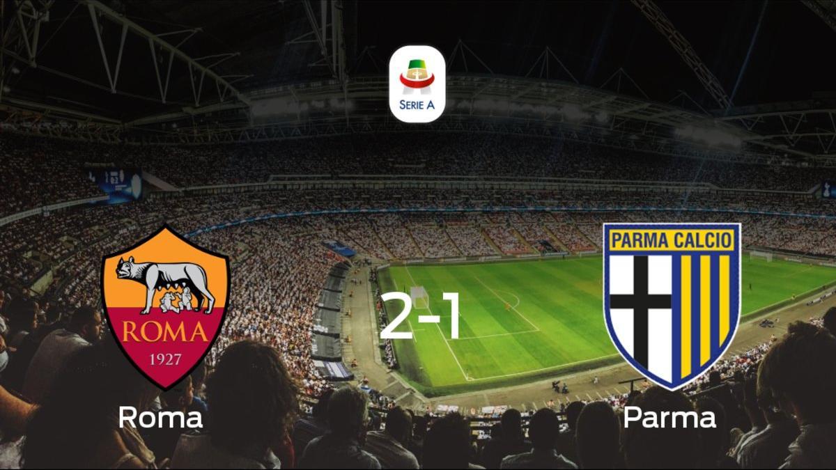 La Roma se lleva la victoria en casa frente al Parma (2-1)