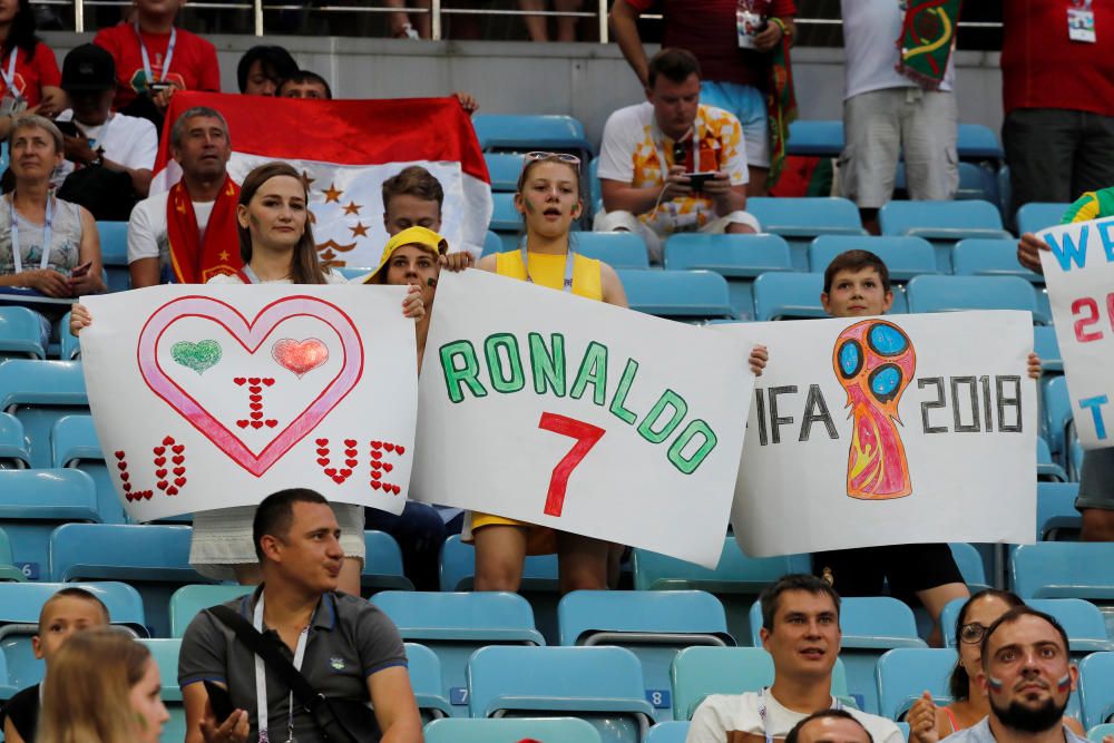 Las aficiones del Portugal - España