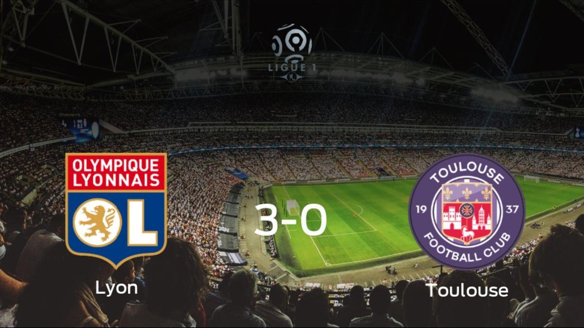 Sólido triunfo para el equipo local: Olympique Lyon 3-0 FC Toulouse