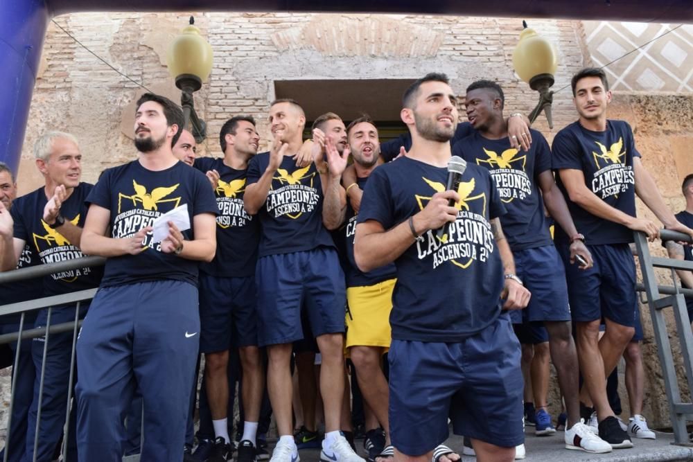 Celebración del ascenso a Segunda División A del UCAM