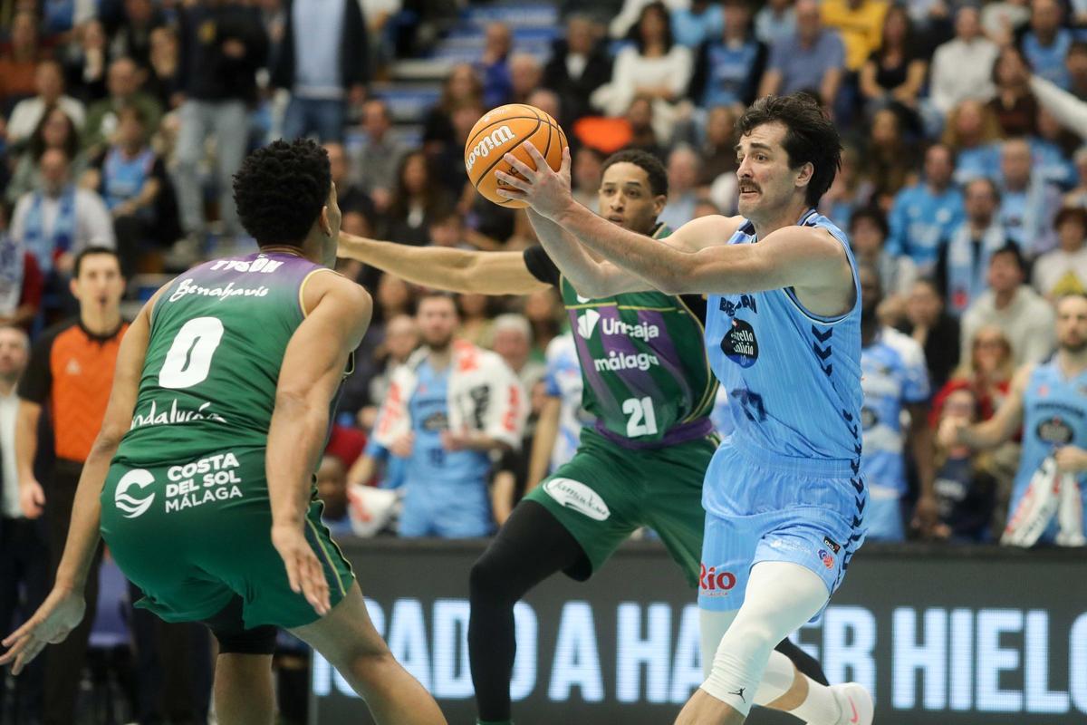 Imagen del partido entre el Río Breogán - Unicaja de la jornada 14 de la Liga Endesa