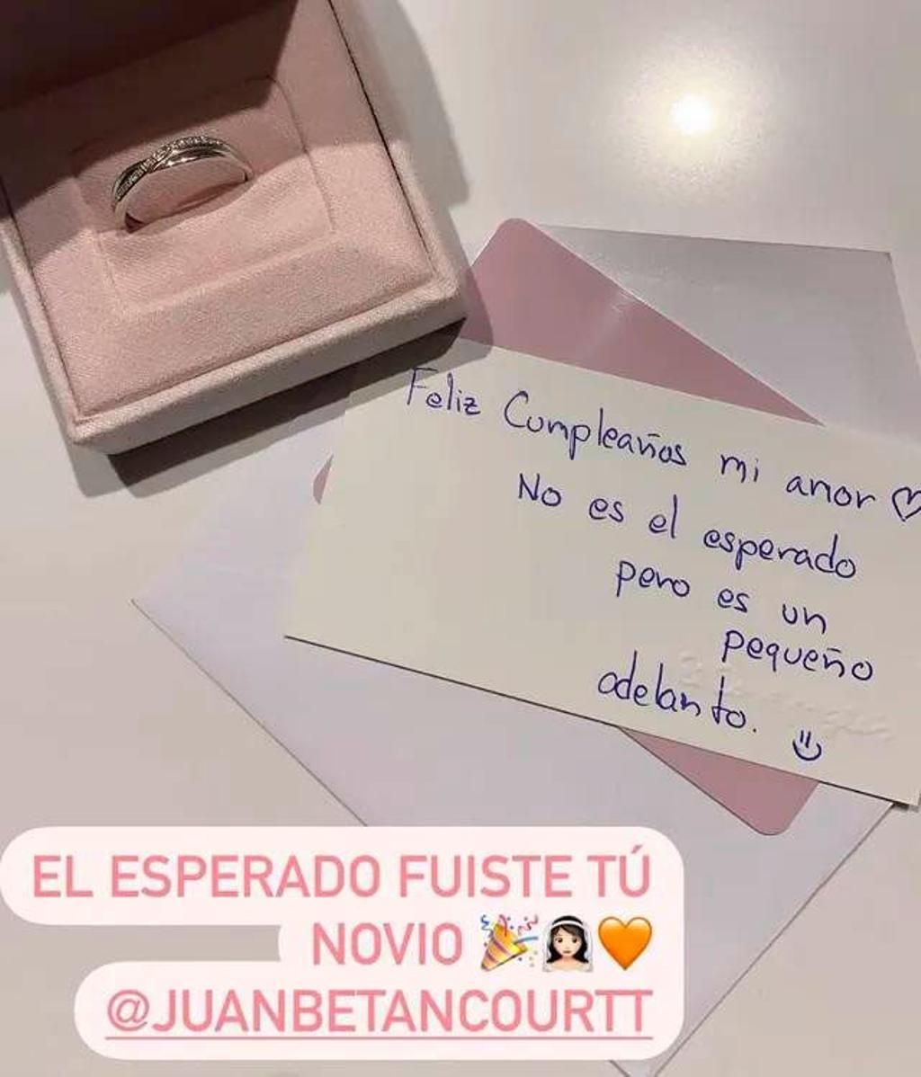 Un stories de Andrea Duro: Juan Betancourt quiere casarse con la actriz