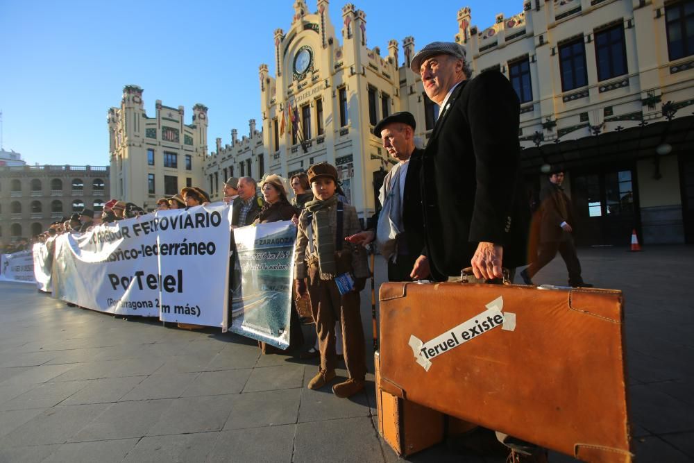 Protesta de Teruel Existe en València