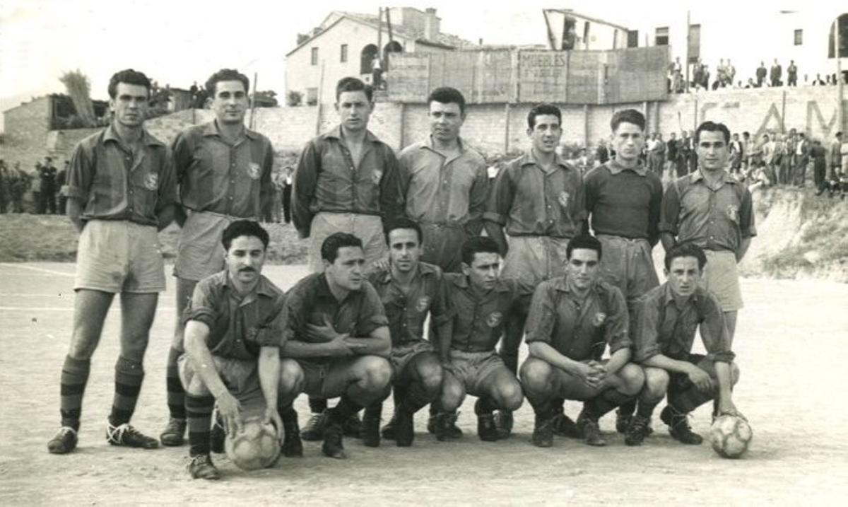 Equip de futbol de Sant Vicenç de l'any 1952