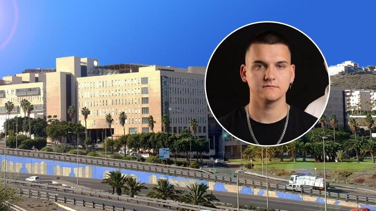 El cantante Bry M ameniza los pasillos de los hospitales grancanarios
