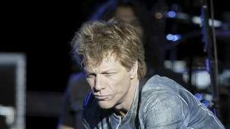 Bon Jovi en un concierto.