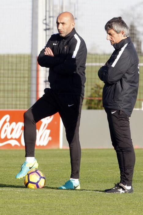 Entrenamiento del Sporting