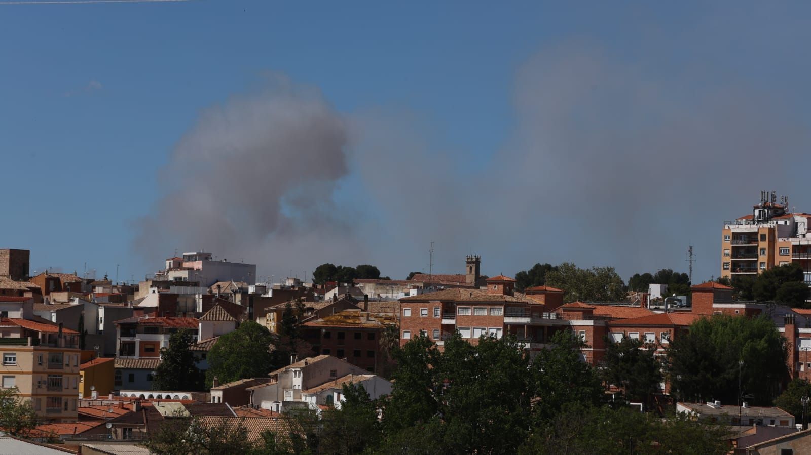 Incendio en la planta de tratamiento de residuos de San Antonio de Requena