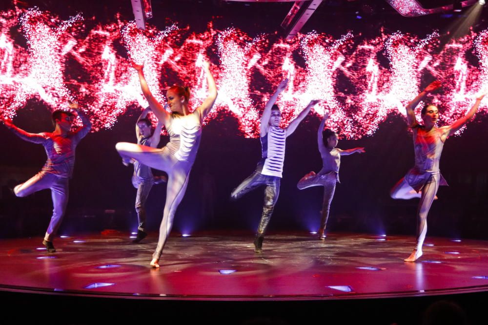 Espectáculo del Cirque du Soleil en el MSC Meraviglia con escala en València