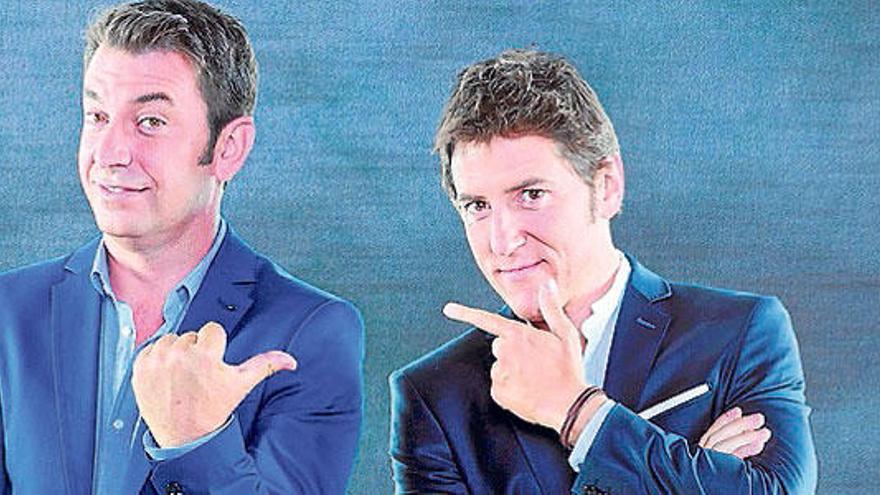 Arturo Valls y Manel Fuentes, conductores de ´Los viernes al show´.