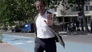 Sandro Rosell a la salida de los juzgados de Plaza Castilla. 