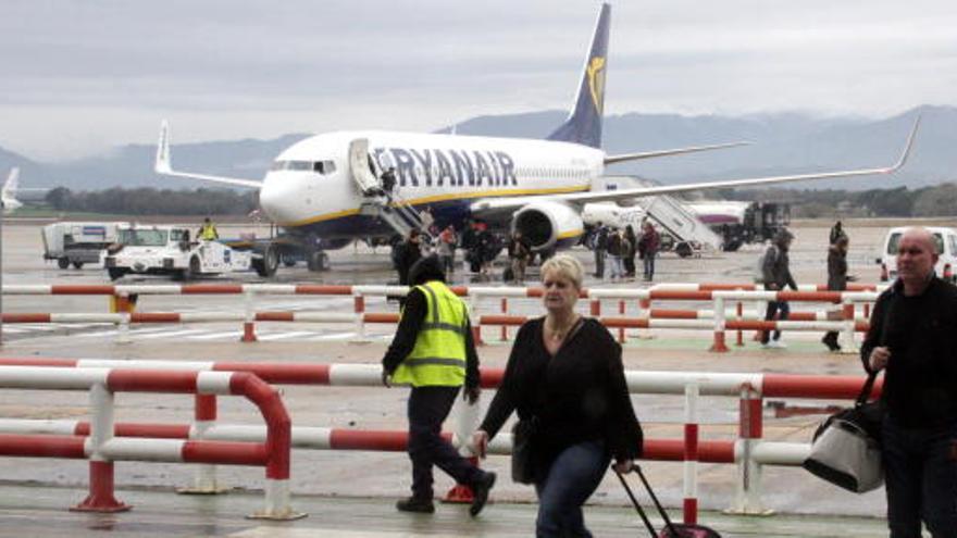 Un avió de l&#039;aerolínia irlandesa Ryanair.