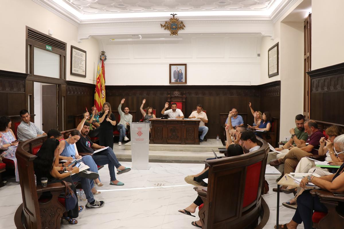 Un momento del pleno de Sagunt