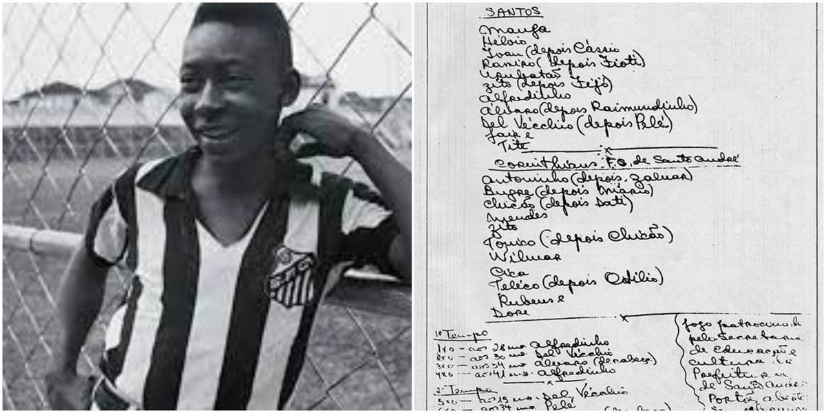 El debut de Pelé con el Santos (1956)