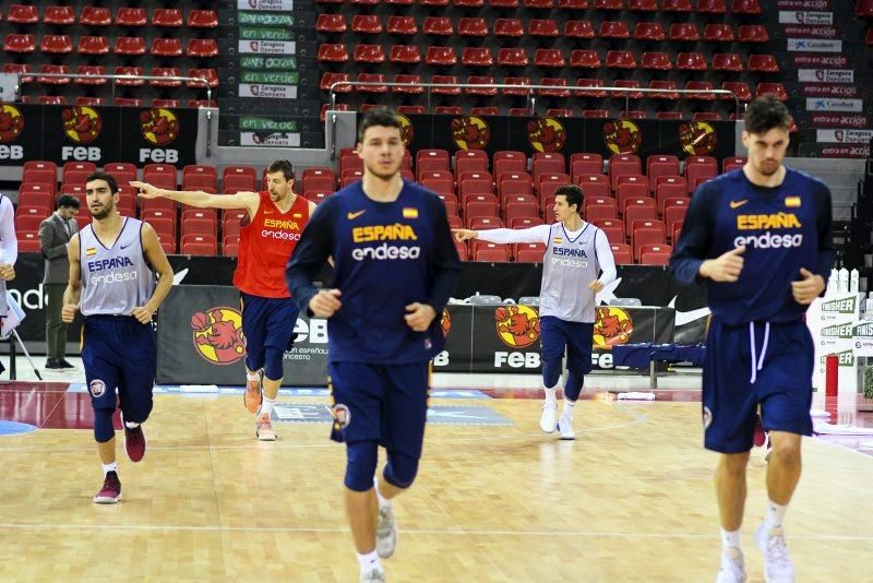 Entrenamiento de la Selección Española de Baloncesto