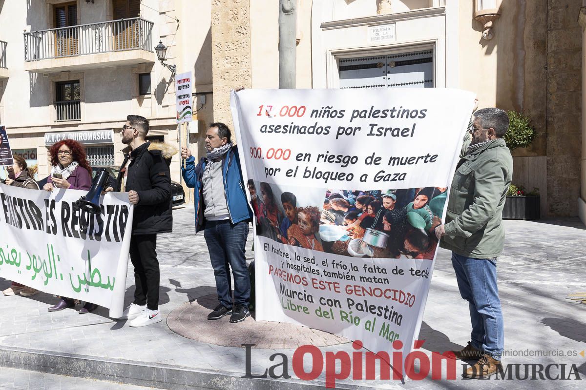 Manifestación por Palestina en Caravaca