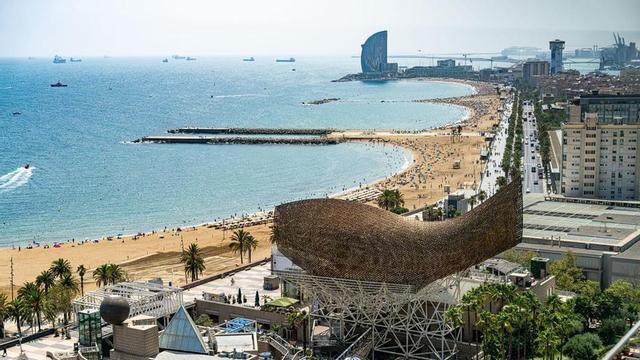 El Front Marítim de la Barceloneta, a Barcelona.