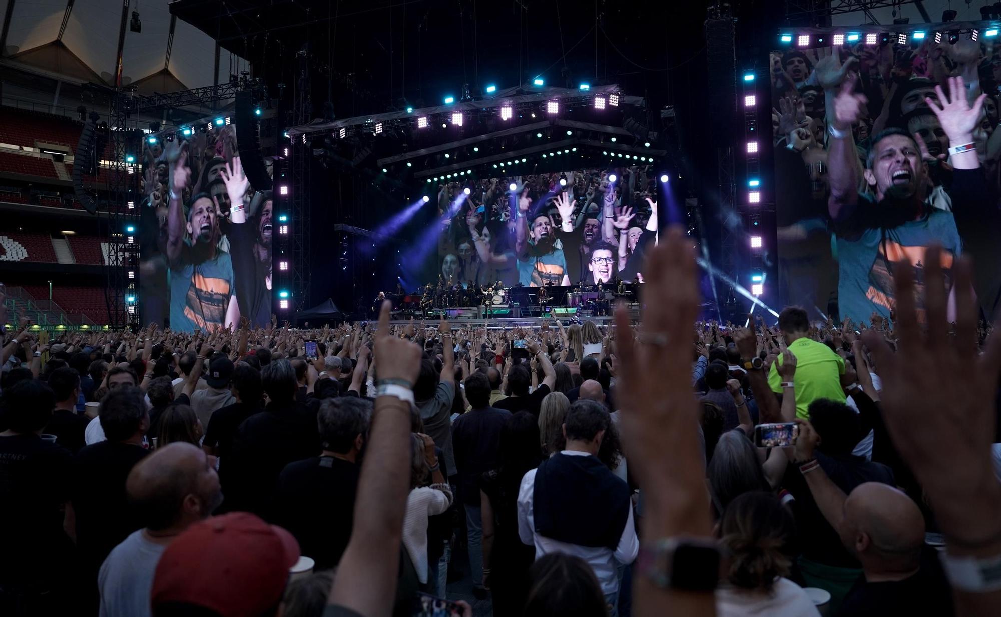 El primer concierto de Bruce Springsteen en el estadio Metropolitano de Madrid, en imágenes