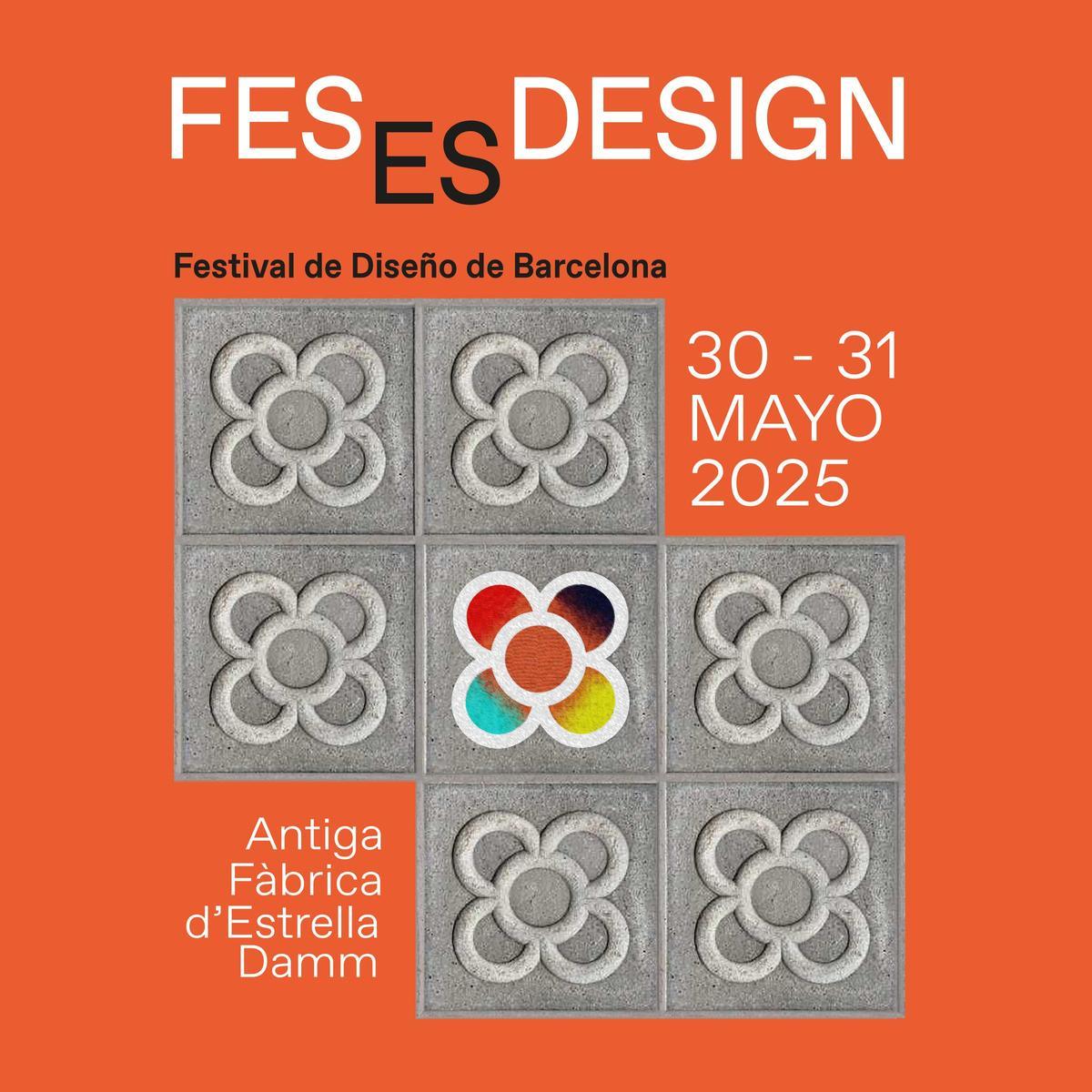 Cartel del Festival de Diseño de Barcelona 2025.