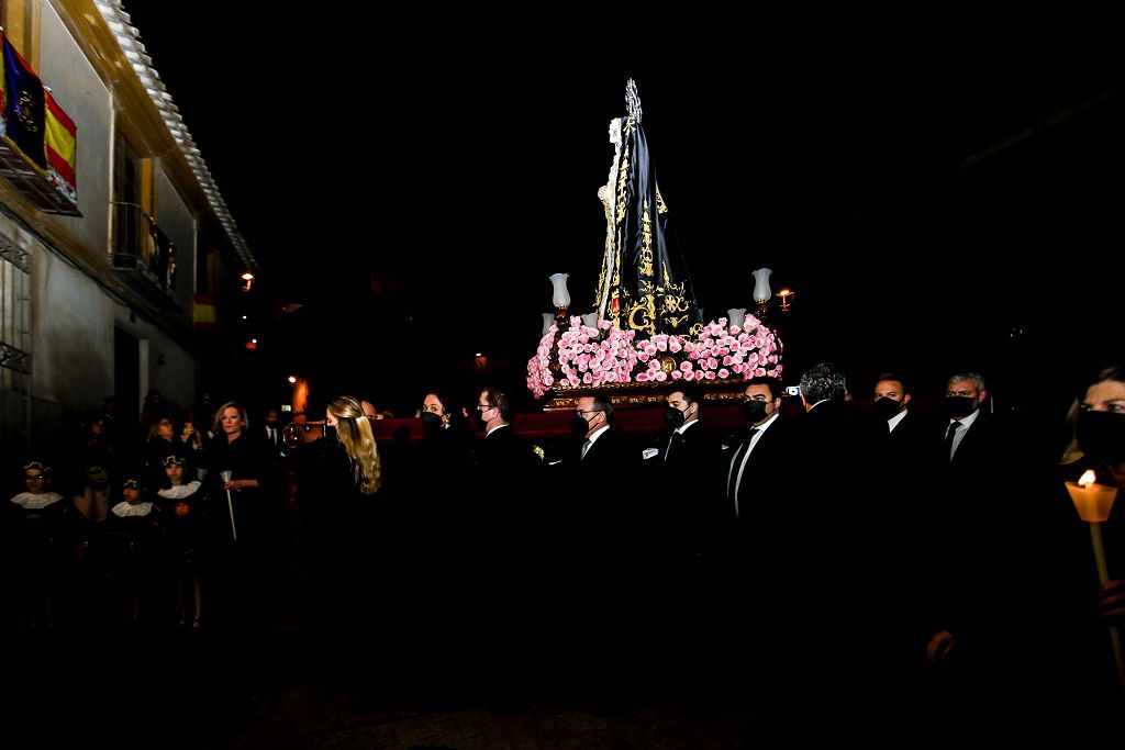 Semana Santa de Lorca 2022: Virgen de la Soledad del Paso Negro, iglesia y procesión