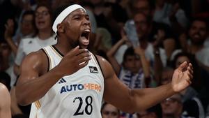 Guerschon Yabusele durante el primer partido de la semifinal de la Liga Endesa con el Real Madrid