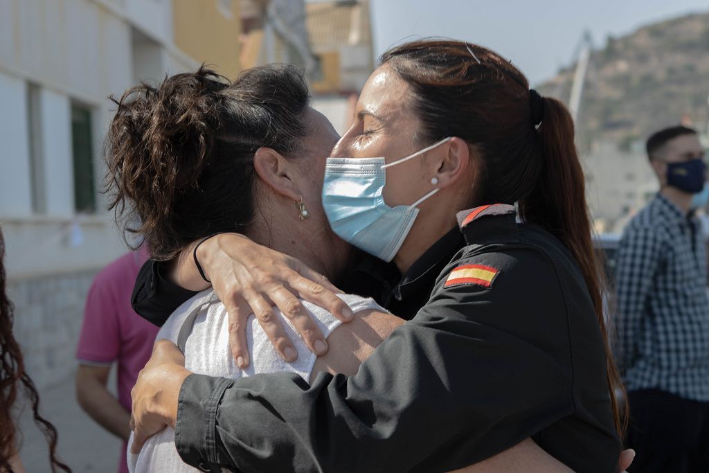 Marineros del "Furor" vuelven con sus familias a Cartagena tras cuatro meses de lucha contra la piratería