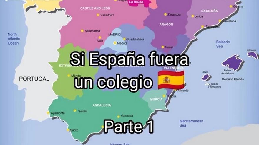 Si España fuera un colegio, ¿qué tipo de estudiantes son los canarios?