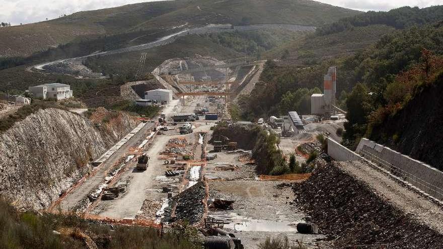 Obras del AVE en la provincia de Orense.