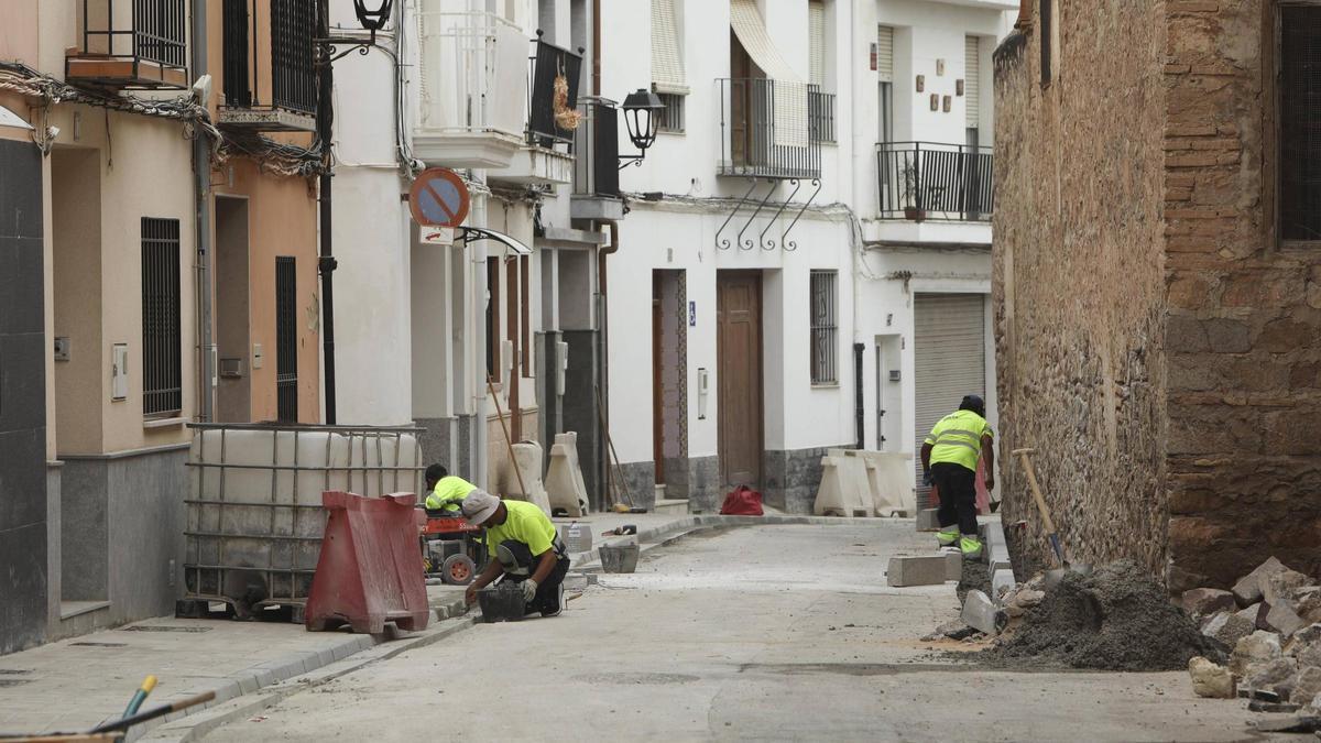 Las obras de renovación.