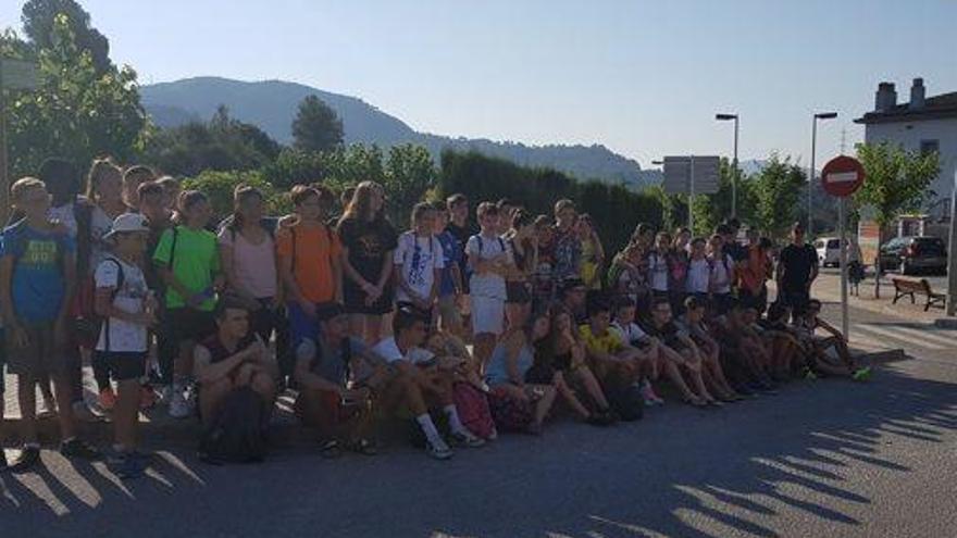 Alumnes de l&#039;institut Bages Sud que ahir havien d&#039;anar d&#039;excursió