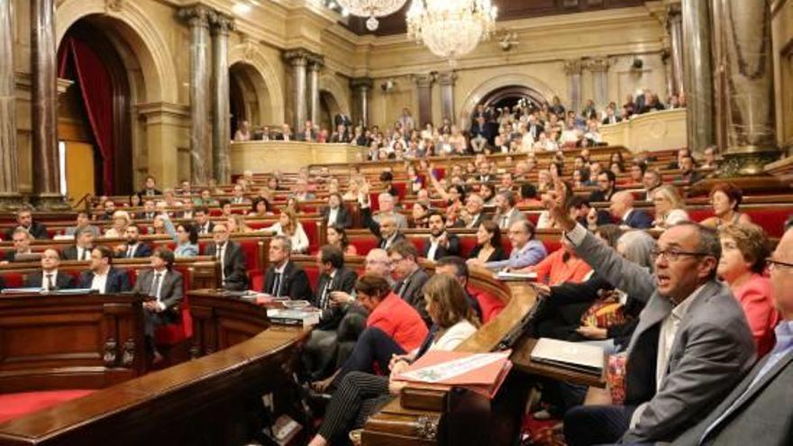 El ple del Parlament, durant la legislatura passada.