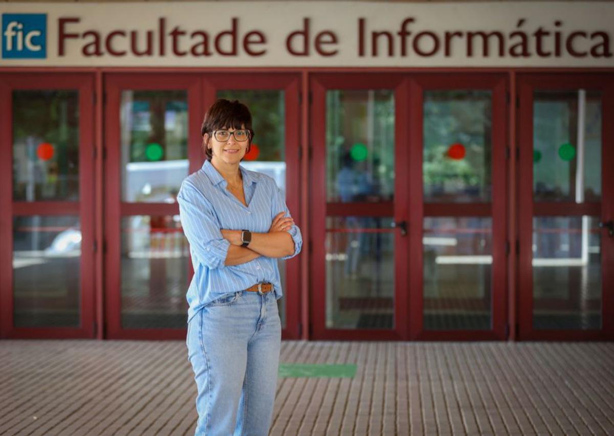 Virginia Mato en la UDC. | Germán Barreiros/Roller Agencia