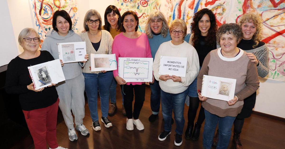 Mujeres participantes en el 
proyecto que contó con la 
colaboración de la Concellaría
de Igualdade.   | // MARTA G. BREA