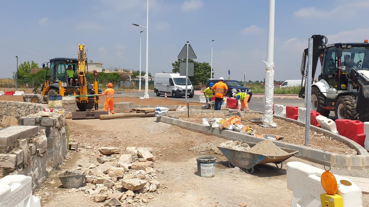 Obras en Riba-roja de Túria