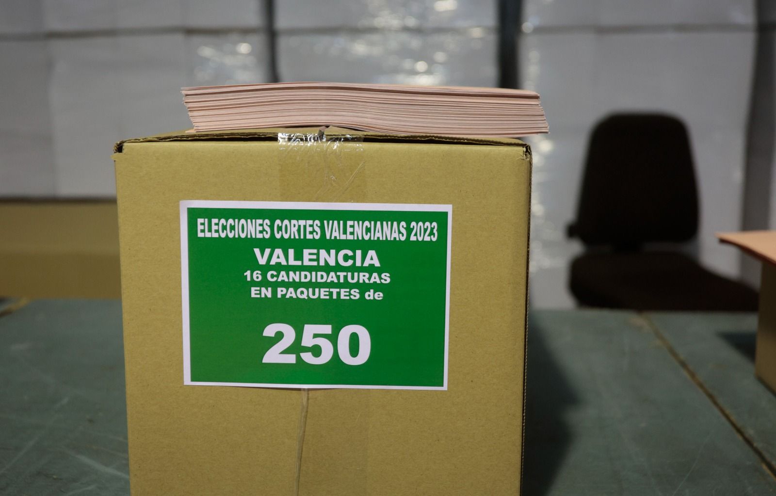 Dispositivo de preparación para el 28M en el almacén electoral de Delegación de Gobierno