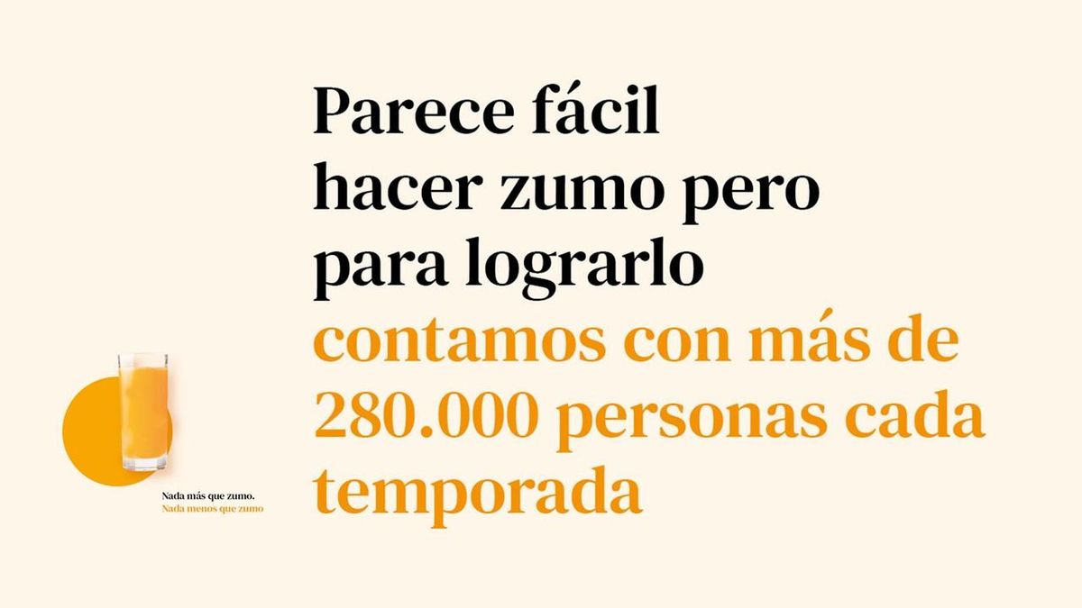 El personal humano detras de cada vaso de zumo