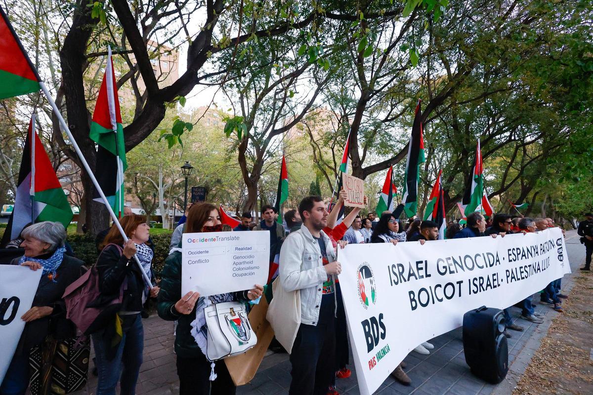 Grupos propalestina protestaron en el partido ante el Hapoel de Eurocup de la pasada temporada