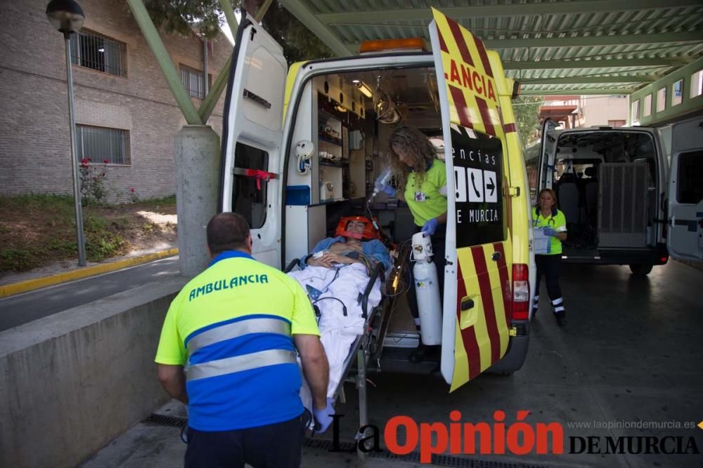 Simulacro de emergencia del Área IV de Salud