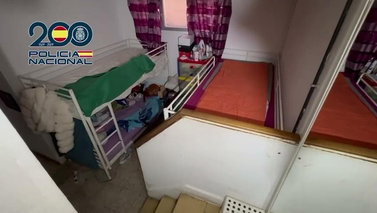 Uno de los cuartuchos donde eran obligadas a vivir hacinadas las víctimas.