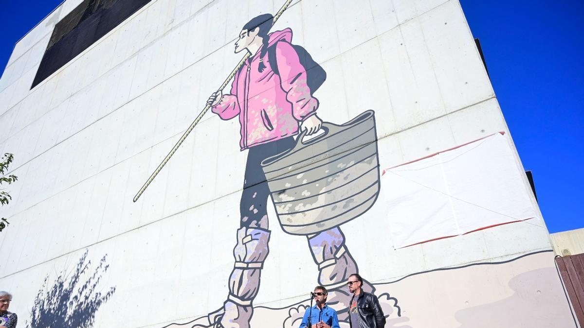 El mural de La Rambleta que será reproducido exactamente en formato escultura