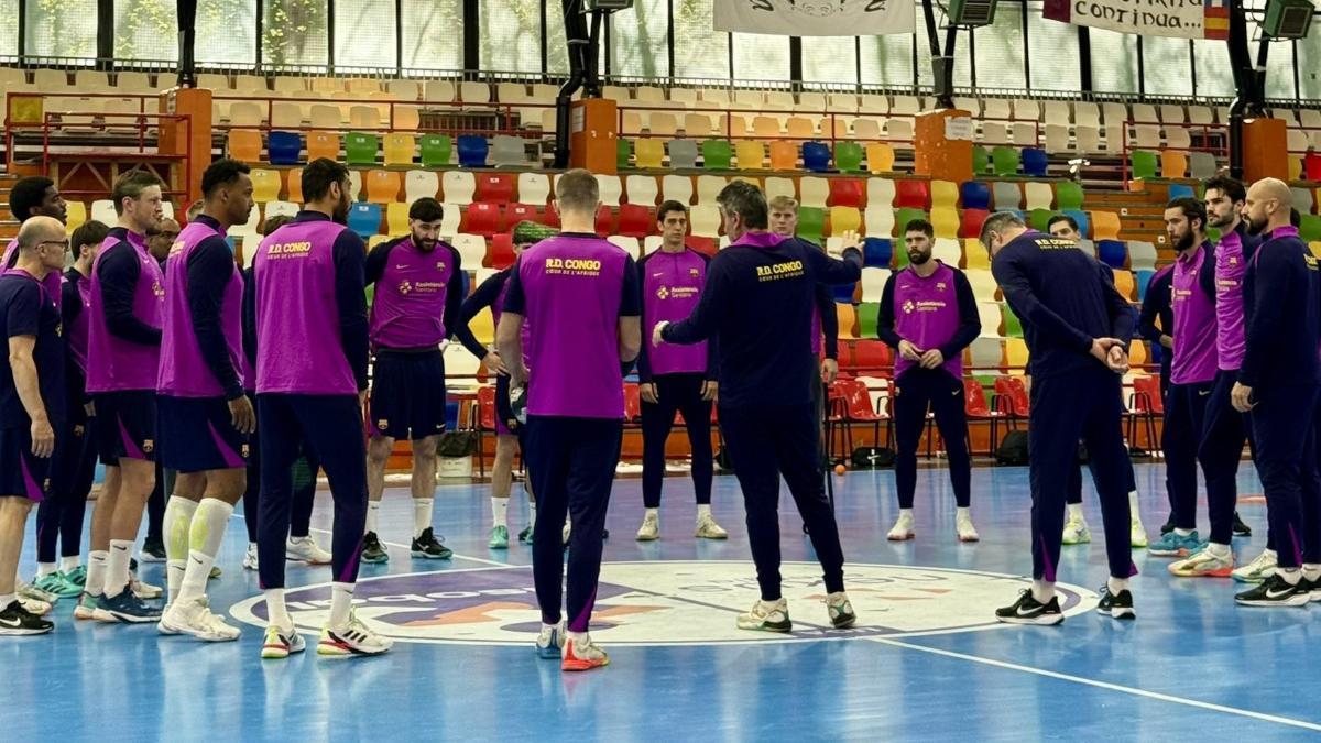 El Barça se entrenó este jueves en El Sargal (Cuenca)