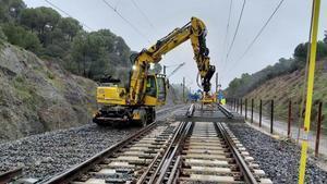 Trabajos de Adif en la zona del accidente de Adamuz.