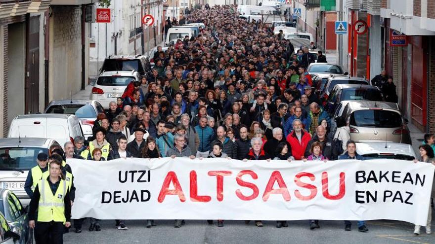 Una manifestación rechaza en Alsasua el acto de &#039;España Ciudadana&#039;